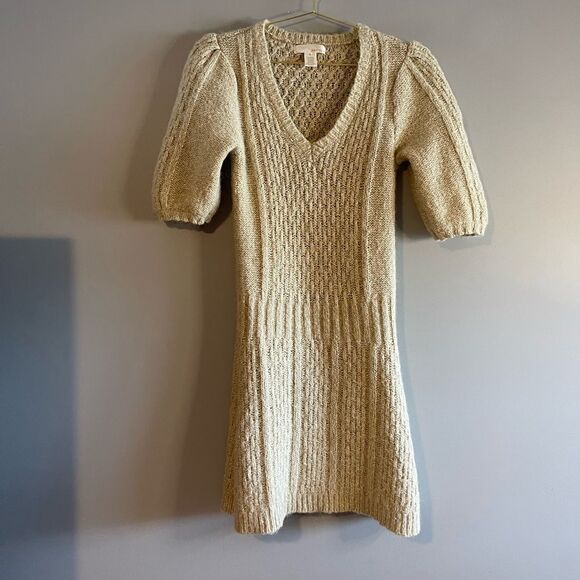 Kaisely Wool/Alpaca Blend Short Sleeve Sweater Dress | SZ M - Picture 5 of 12
